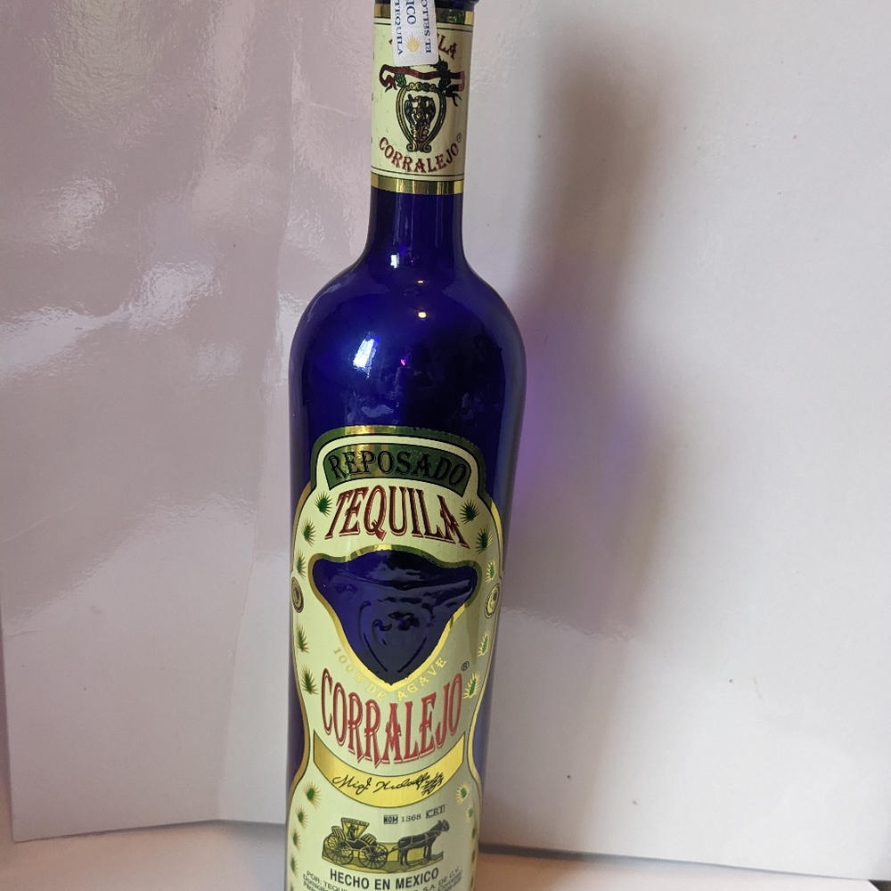 Reposado Tequila Corralejo bottle light